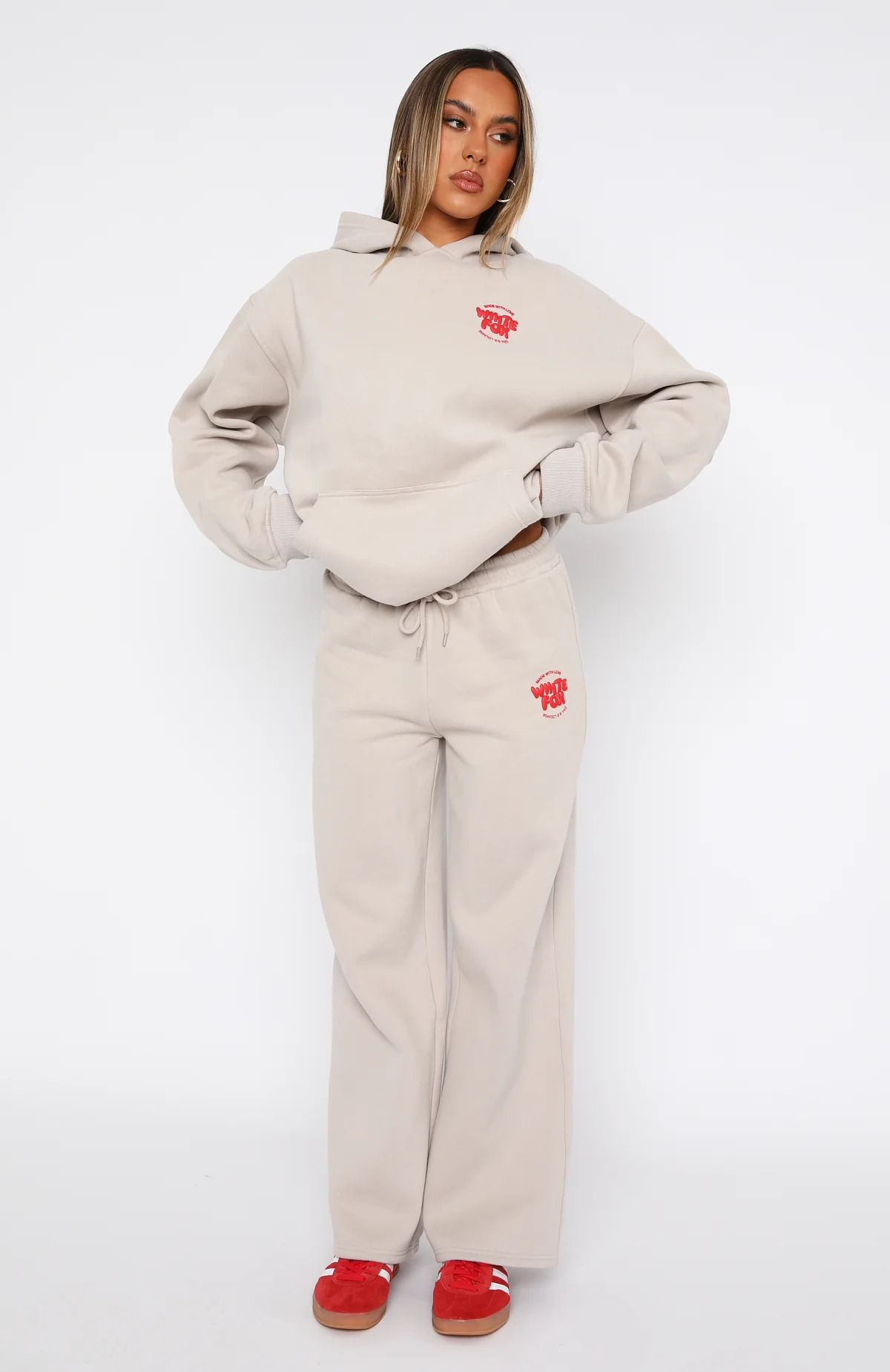 With Love For You Wide Leg Sweatpants Moon - Image 2