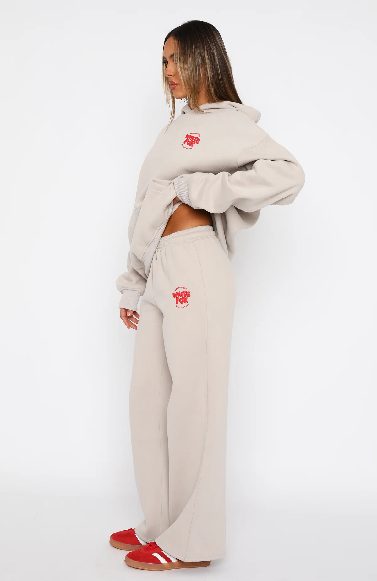 With Love For You Wide Leg Sweatpants Moon - Image 3