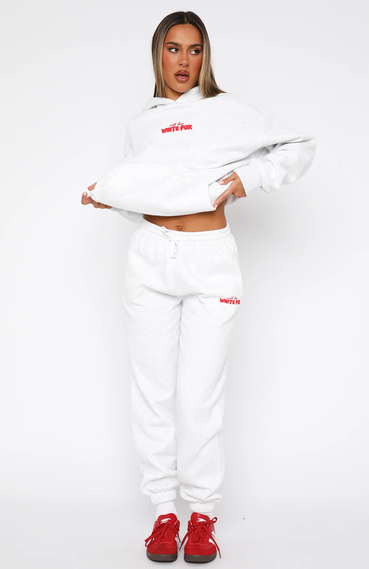 With Love In The Moment Sweatpants Grey Marle - Image 2