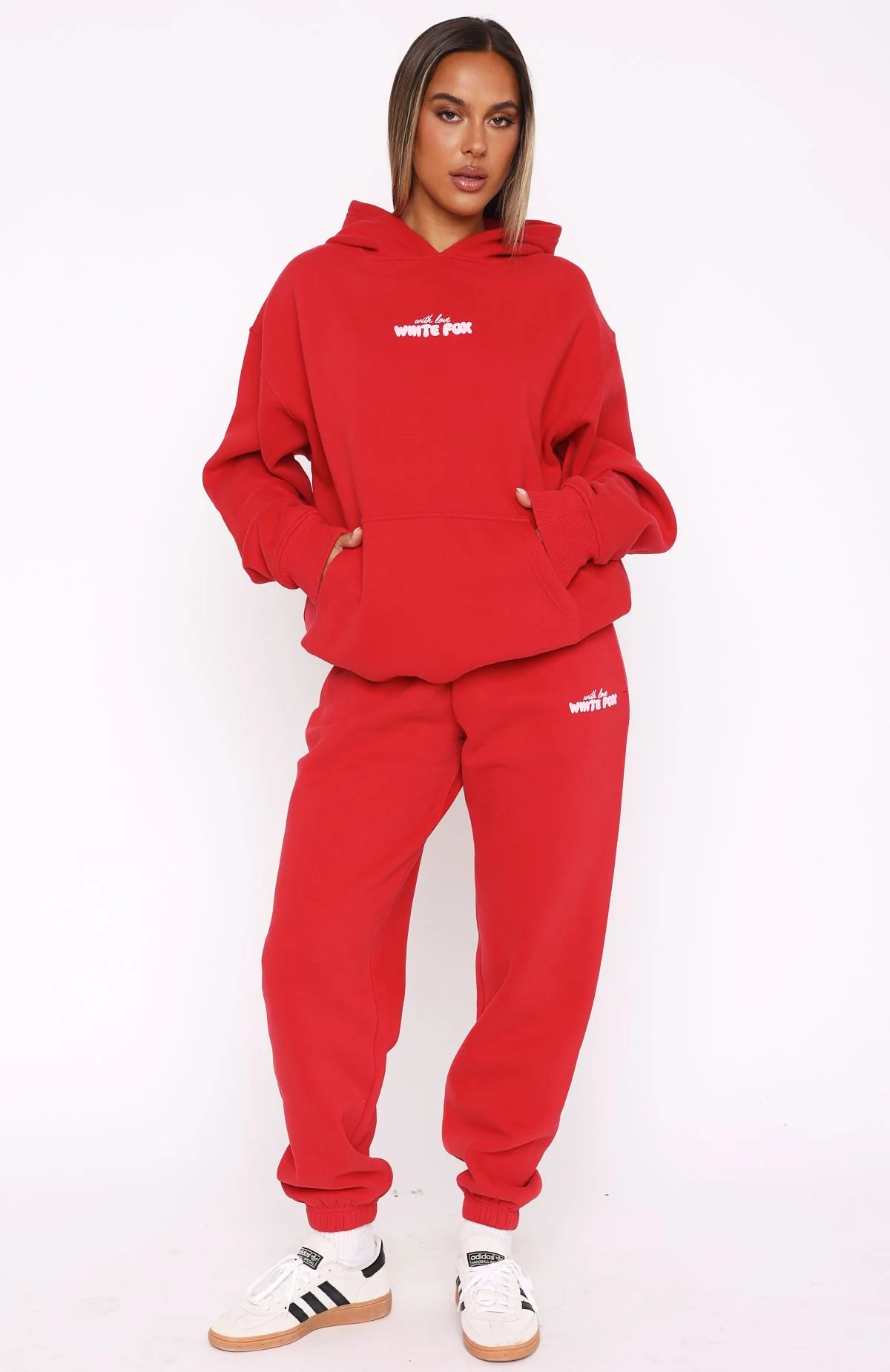 With Love In The Moment Sweatpants Red - Image 2