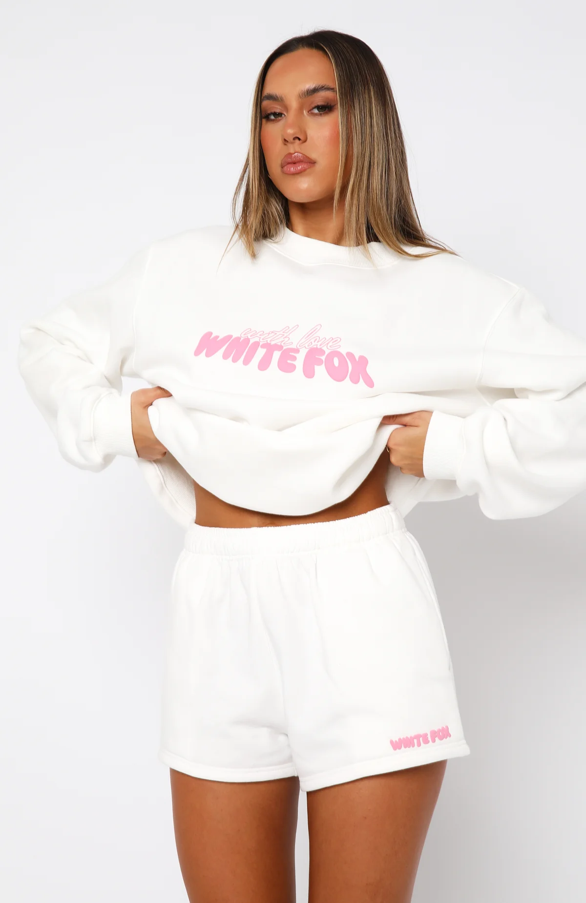 With Love Lounge Shorts White - Image 5