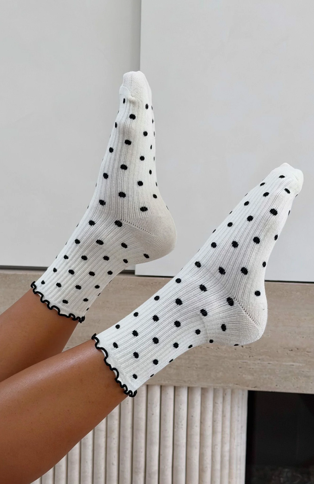 Worth Sharing 2 Pack Socks Cream/Black - Image 4