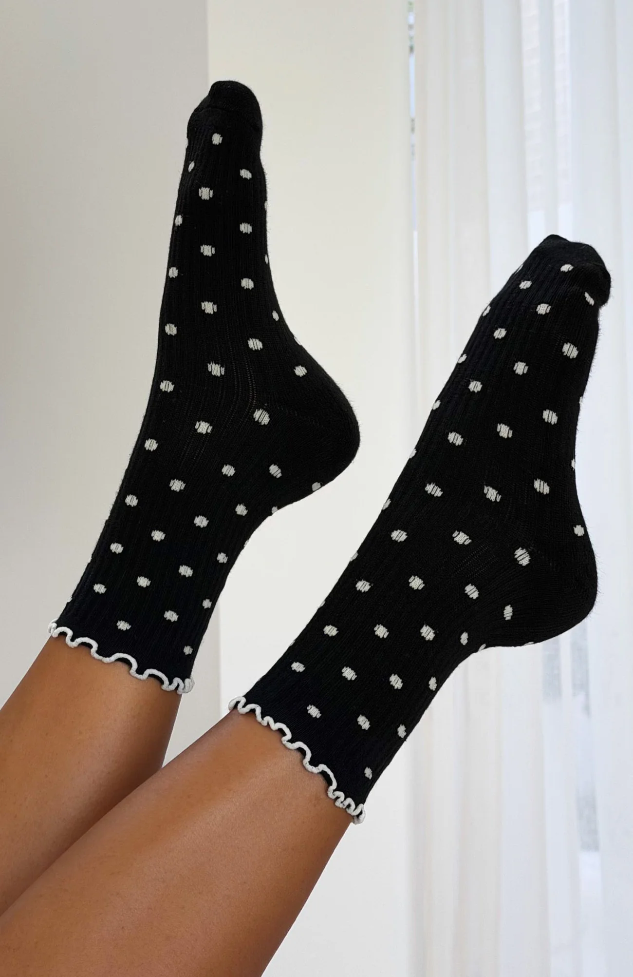 Worth Sharing 2 Pack Socks Cream/Black - Image 7