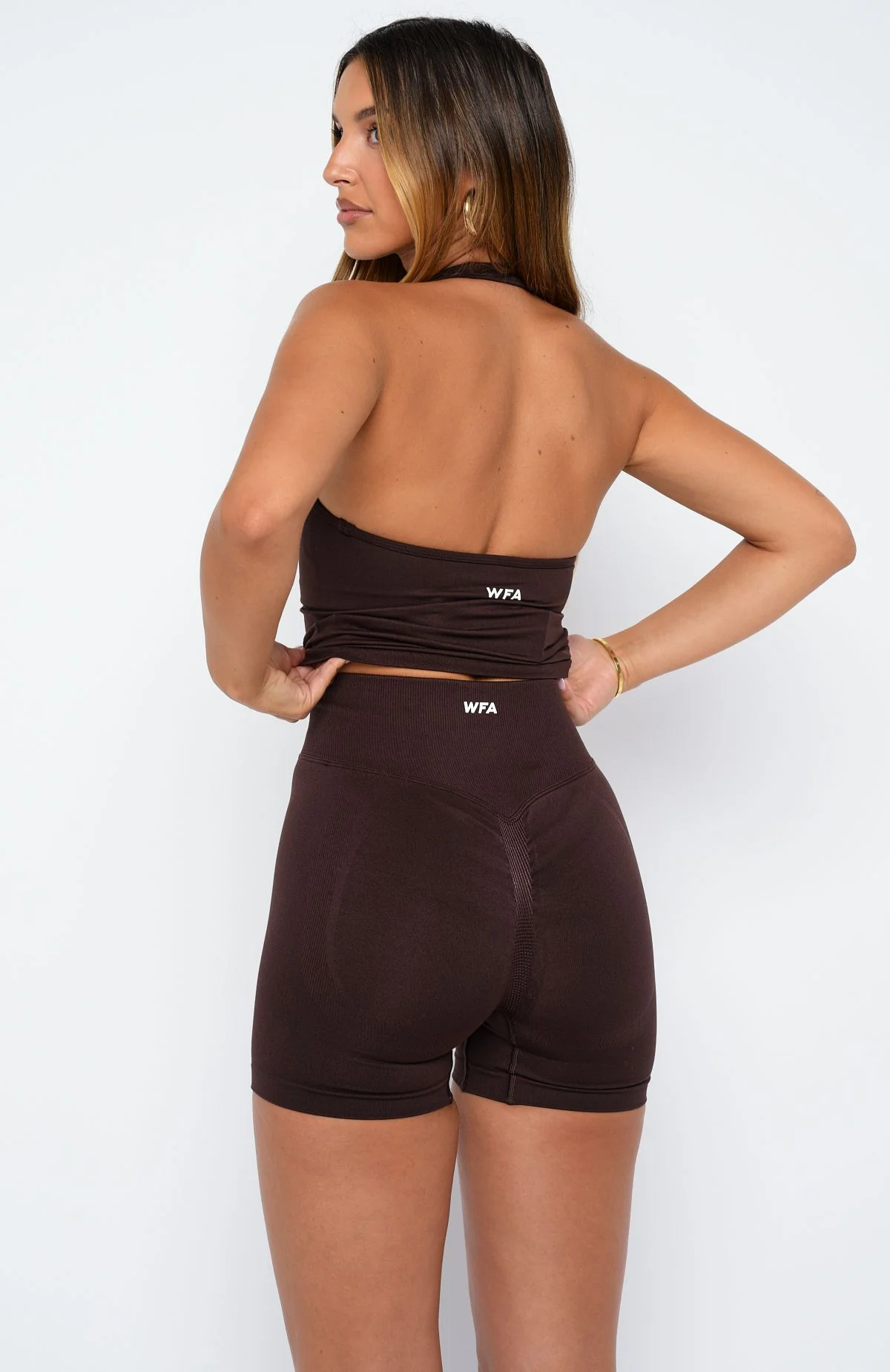 Zoom Seamless Shorts Dark Chocolate - Image 5